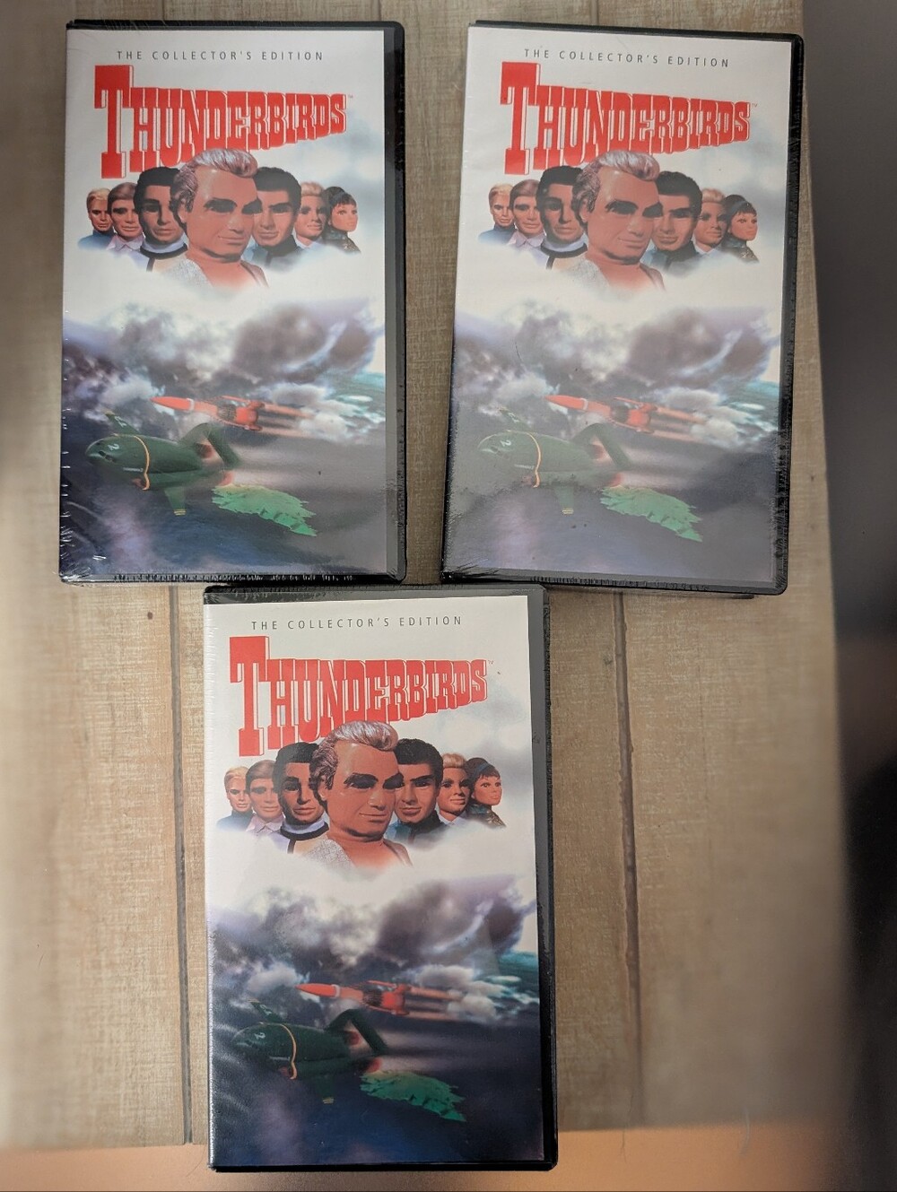 NOS! NIP! 1997 Lot Of Three Thunderbirds The Collectors Edition VHS Tapes